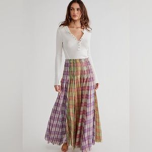 free people lausanne convertible maxi skirt
